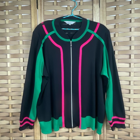 Misook Sweaters - EXCLUSIVELY MISOOK Zip Front Acrylic Cardigan